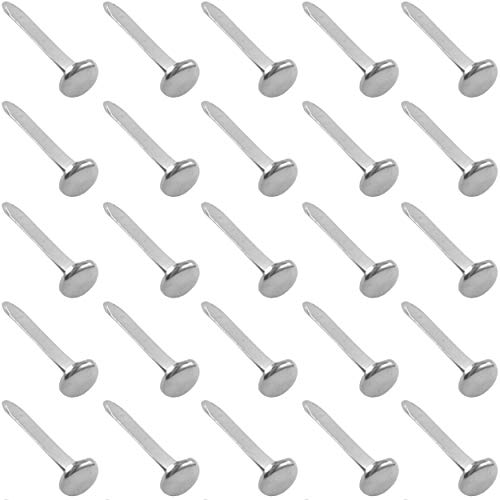 Clipco Paper Fasteners Large 1-Inch Silver Nickel Plated (100-Pack) - Image 1