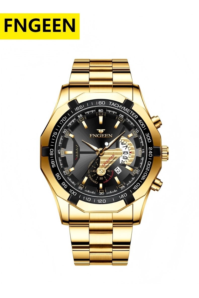 فنجين ساعة للرجال، ساعات كوارتز التجارية ساعات المعصم للرجال ساعات مضادة للماء للرجال ساعات رقمية بسيطة أنيقة - Image 1