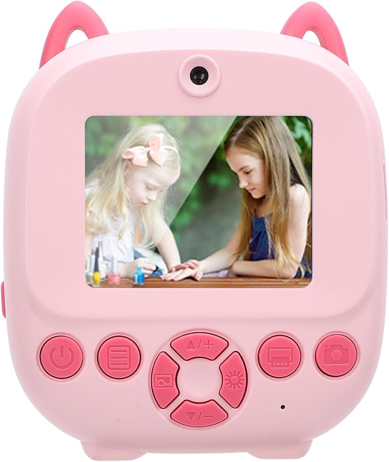 Pink Instant Print Camera Portable Thermal Printing 48MP 1080P Digital Video Camera 2.4 Inch - Image 3