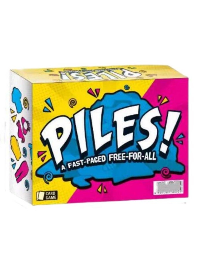 Piles Card Games – Family Games  – Games for Adults – Family Game Night – Travel Games – Party Games – Memory Games – 10 Mins - Image 1