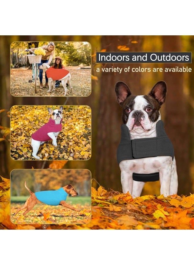 Windproof Winter Warm Fleece Dog Coat Jacket Reflective Soft Pet Dog Vest Apparel Overcoat for Small Medium Large Breeds for Cold Weather Leash Access