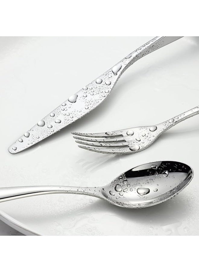 BS B&S 24-Piece Cutlery Set 6 Table Spoons, 6 Forks, 6 Knives & 6 Tea/Coffee Spoons Premium Stainless Steel Flatware Gift Box - Image 5