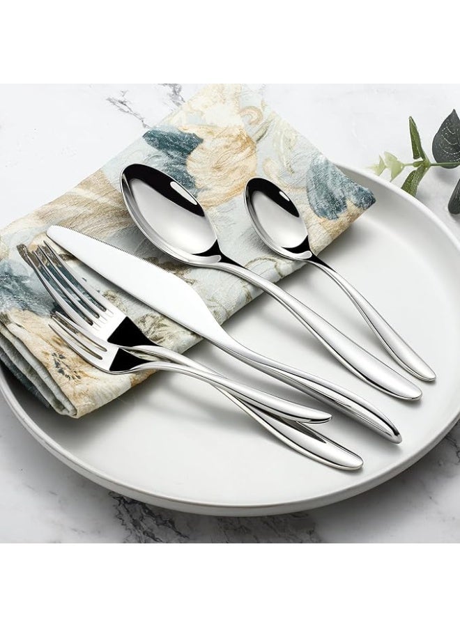 BS B&S 24-Piece Cutlery Set 6 Table Spoons, 6 Forks, 6 Knives & 6 Tea/Coffee Spoons Premium Stainless Steel Flatware Gift Box - Image 3