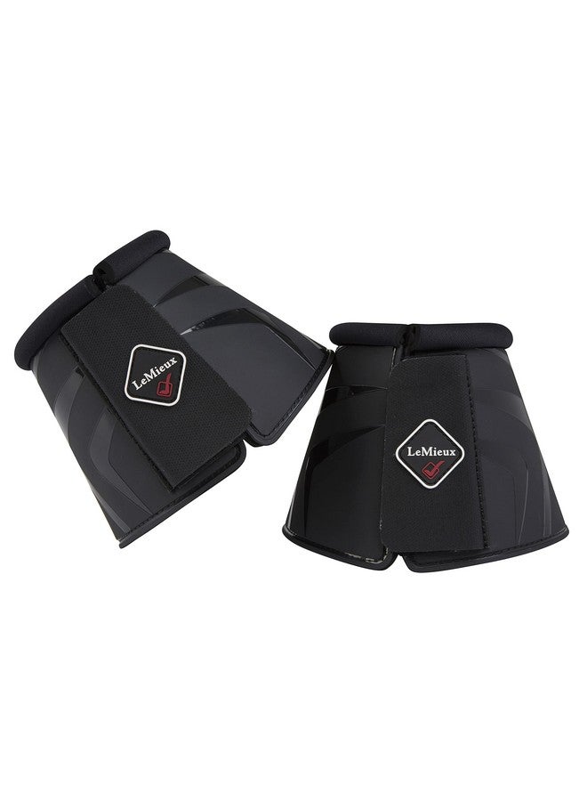 LeMieux ProShell Overreach Horse Boots - Over Reach or Bell Boots for Horses - Protective Gear and Training Equipment - Equine Boots, Wraps & Accessories (Black - Large) - Image 1