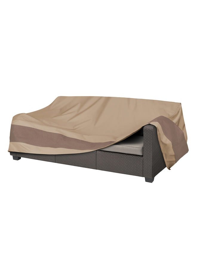 Duck Covers LSO934035 Elegant Waterproof Patio Sofa Cover, 91"W x 38"D x 35"H, Swiss Coffee - Image 2
