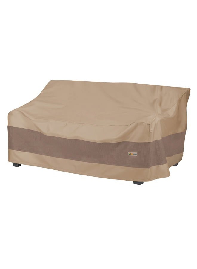 Duck Covers LSO934035 Elegant Waterproof Patio Sofa Cover, 91"W x 38"D x 35"H, Swiss Coffee - Image 1