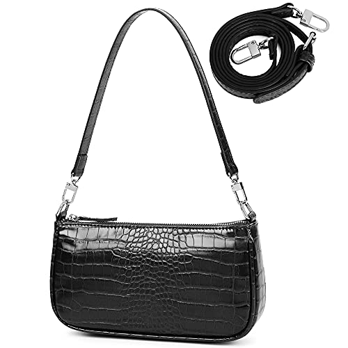 lapsting Women's Shoulder Bag Mini Purse for Women Y2k 90s Crossbody Clutch Small Purses Bags Black - Image 1