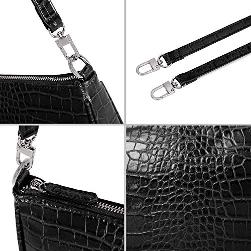 lapsting Women's Shoulder Bag Mini Purse for Women Y2k 90s Crossbody Clutch Small Purses Bags Black - Image 3