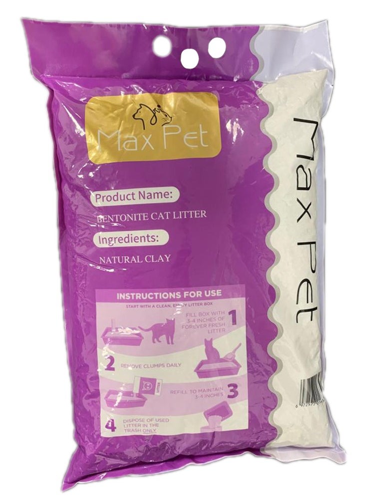 Max Pet - فضلات القطط من بنتونيت الكالسيوم الطبيعي [5L-ليفيندور] - نقي بنسبة 99%، مع كربونات نيتروجين الصوديوم والعطر - Image 1