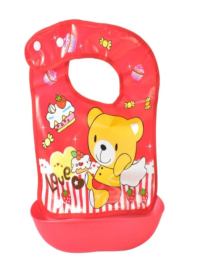 Exxelo Multifunctional Waterproof Baby Bib - Soft BPA-Free Reusable Fabric & Plastic Bib for Infants and Toddlers, Easy to Clean, Comfortable Feeding Bib - Image 1