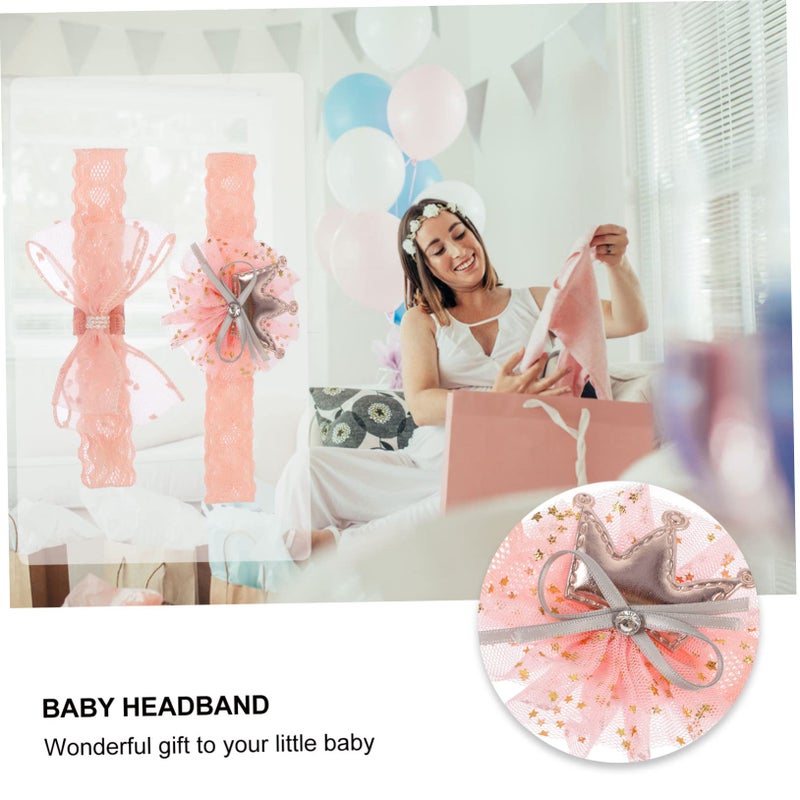 3Pcs Lace Headbands And Low Cut Socks Soft Photo Props For Newborn Photography - Image 5
