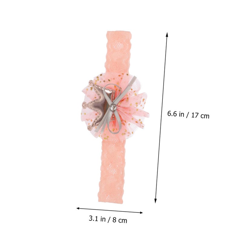 3Pcs Lace Headbands And Low Cut Socks Soft Photo Props For Newborn Photography - Image 3