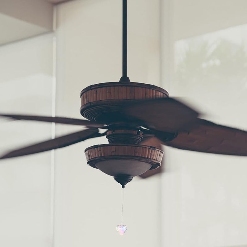 قلادة مصباح بلورية على شكل قلب لمروحة السقف، زينة للمنزل والحديقة - Image 3