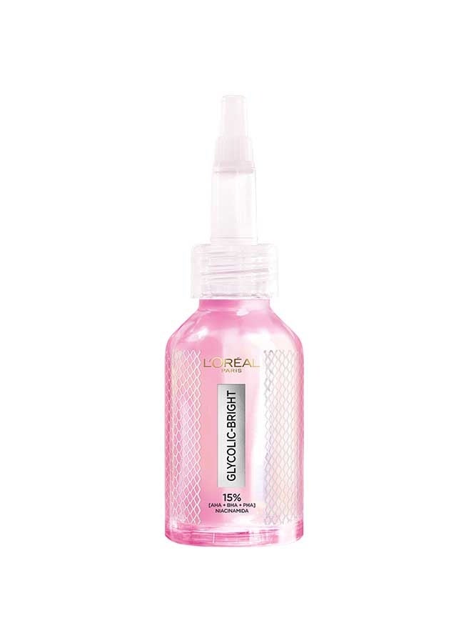 L'OREAL PARIS Glycolic Bright Anti-Dark Spot Exfoliant Peel Serum - Image 1