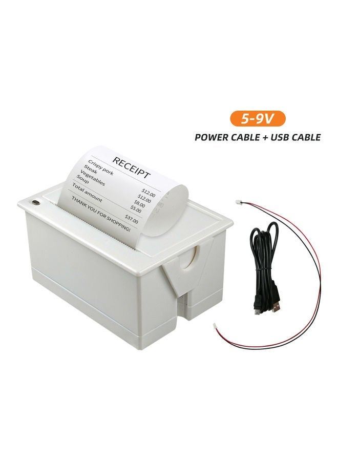 NIBEMINENT Mini 58mm Embedded Thermal Printer White  - Image 3