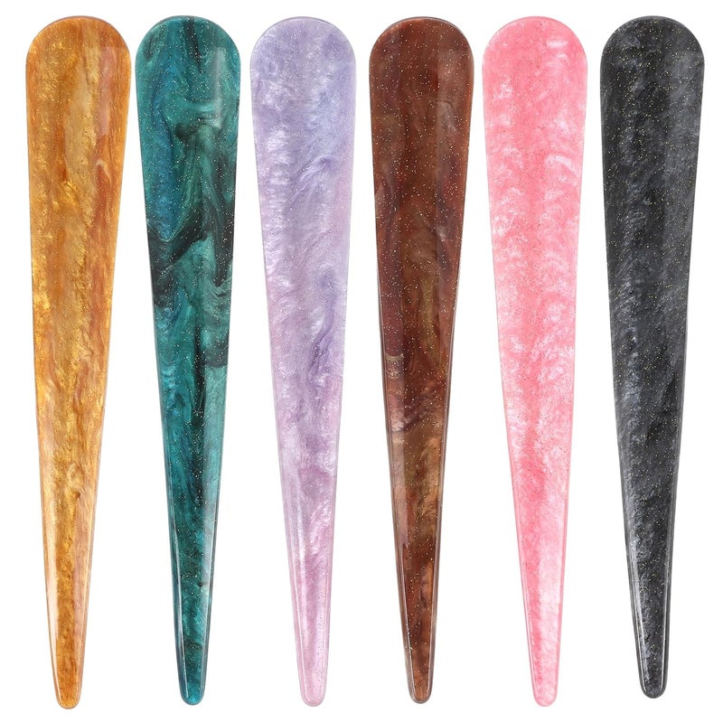 Beaupretty 6pcs Duckbill Hair Clips Large Alligator Hair Clips Decorative Large Hair Duckbill Alligator Clips for Thick and Thin Hair