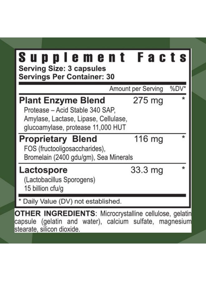 Youngevity Ultimate Digest FX™ - Ultra Prebiotic, Probiotic, & Enzyme - Plant Enzyme Blend - FOS Blend - Sea Minerals - 15 Billion Lactobacillus Blend - Digestion Aid - 90 Capsules - Image 2