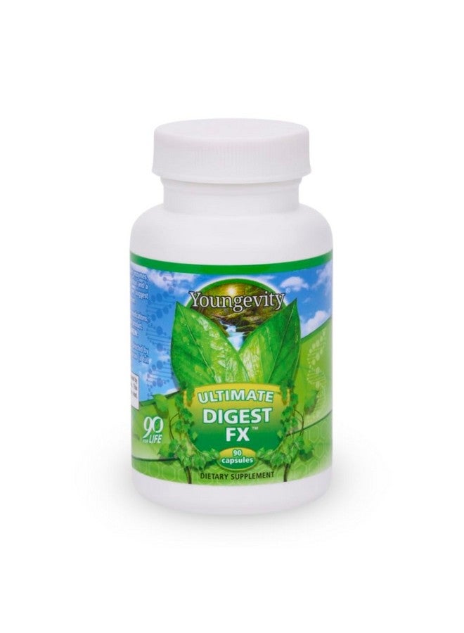 Youngevity Ultimate Digest FX™ - Ultra Prebiotic, Probiotic, & Enzyme - Plant Enzyme Blend - FOS Blend - Sea Minerals - 15 Billion Lactobacillus Blend - Digestion Aid - 90 Capsules - Image 1