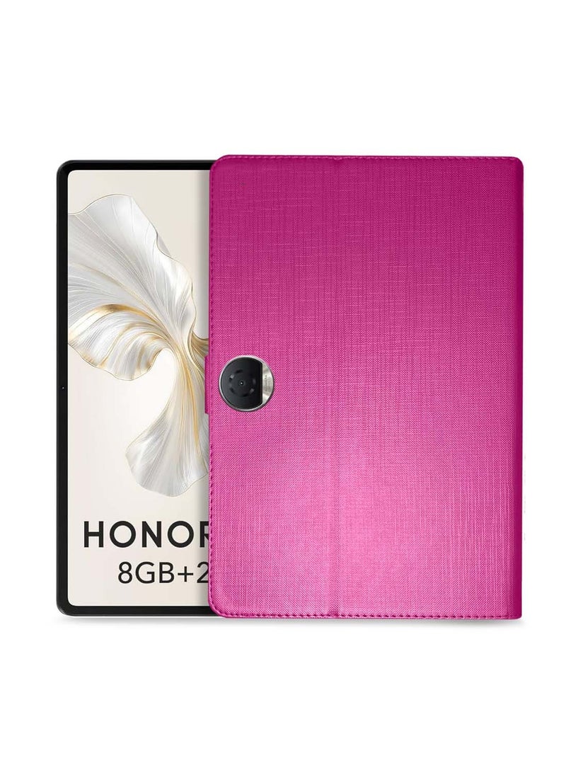 Wtech Honor Pad 9 12.1 inch 2023 ASN Love Series PU Leather Magnetic Closure Flip Case Cover - Pink - Image 1