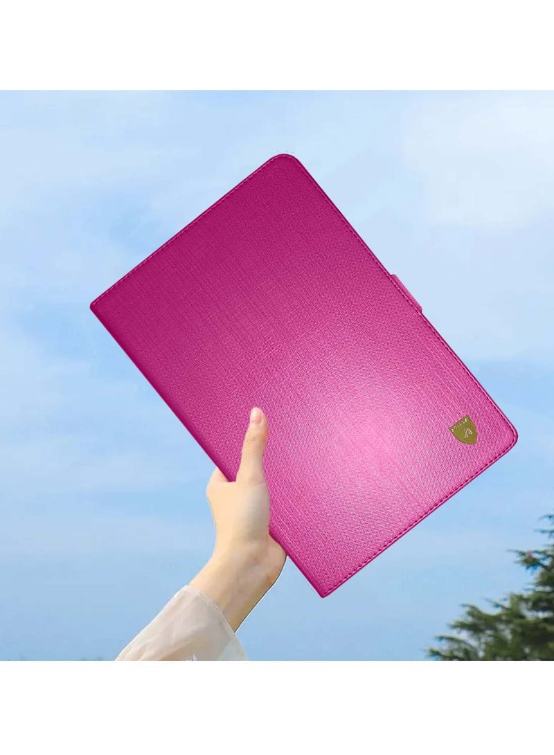 Wtech Honor Pad 9 12.1 inch 2023 ASN Love Series PU Leather Magnetic Closure Flip Case Cover - Pink - Image 4