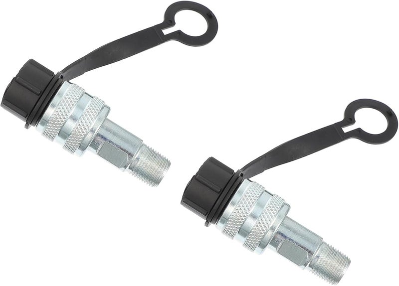 klarako 2pcs Quick Connector Hydraulic part Oil Pipe Fitting Hydraulic Quick Connect Tractor Couplers Hydraulic Fittings Oil Pipe Connector hydrulic tee Connector tool steel tubing