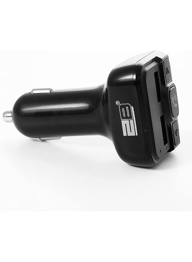 2B Ft805 2.4A Bluetooth Fm Transmitter Car Charger, Black