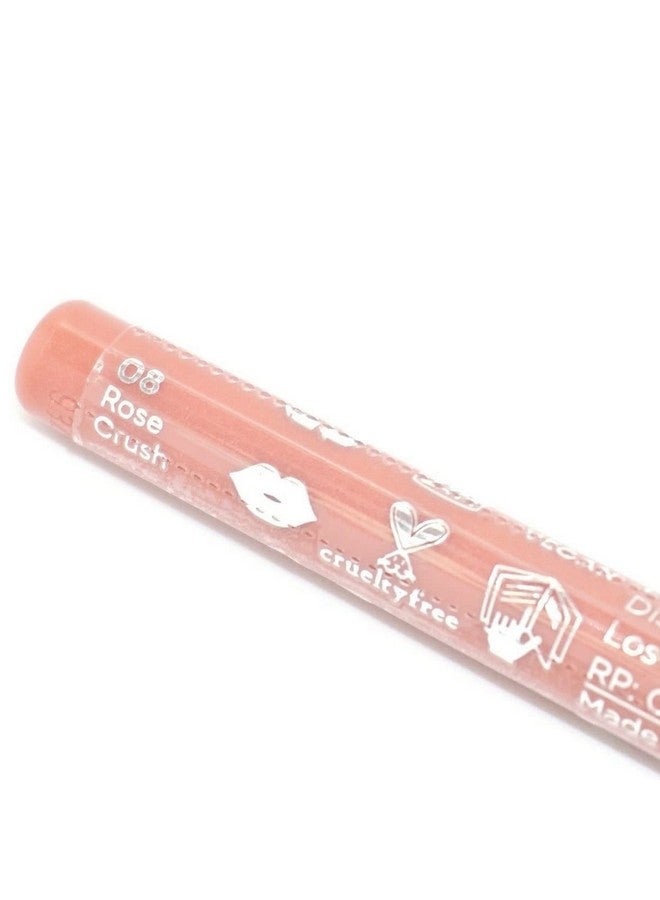 JORDANA 2 Pack Lipliner For Lips Draw The Line Lipliner Pencil Rose Crush.012 Oz / .35 G - Image 3