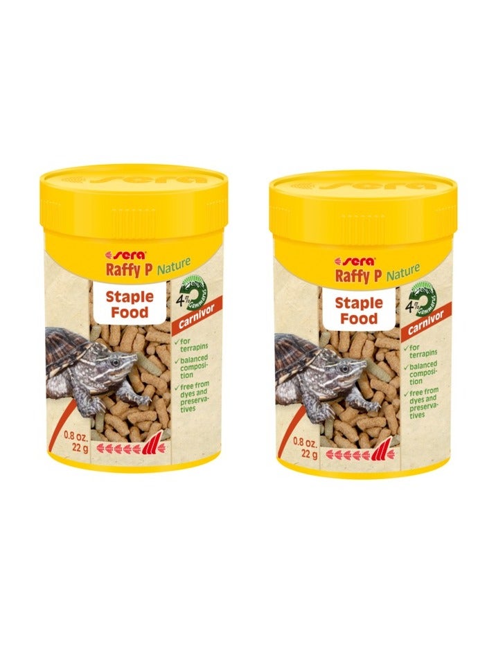 سيرا 2 قطعة سيرا رافي-بي غذاء طبيعي أساسي للسلاحف