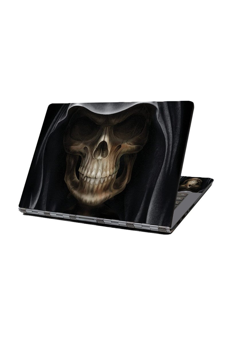 HAPPYLIVE SHOPPING Laptop Skin Sticker Decal, 12" 13" 13.3" 14" 15" 15.4" 15.6" Laptop Skin Sticker Protector Cover for Toshiba Hp Samsung Dell Apple Acer Leonovo Sony Asus Laptop Notebook (Skull) - Image 1