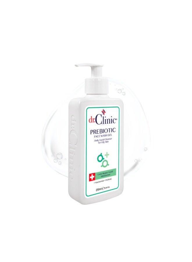 dr.Clinic DR. CLINIC | Prebiotic Face Wash Gel Daily Cleanser | Oil-Control Facial Wash | Enriched with Niacinamide & Prebiotics | For Oily Skin | 250 ml - Image 1