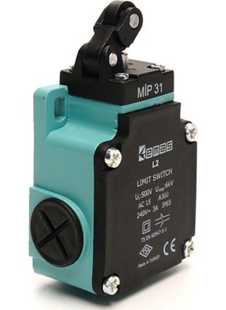 EMAS Angular Motion Plastic Roller Arm Limit Switch - L2K13MIP31 