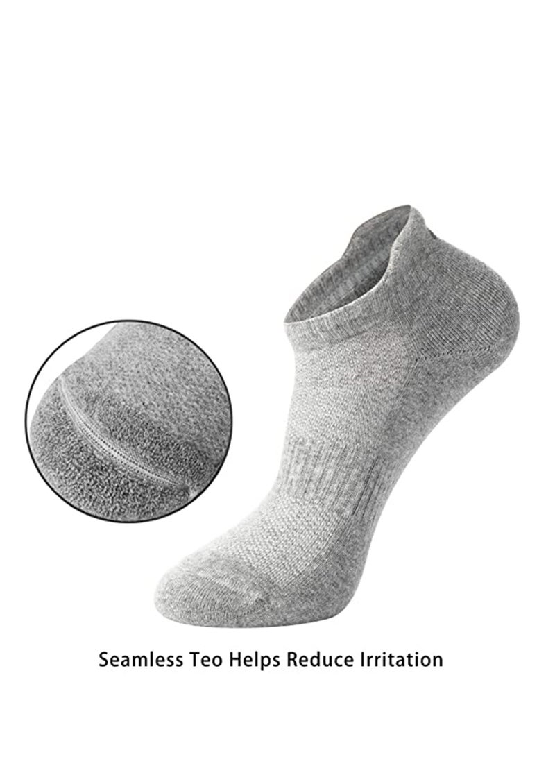 SYOSI Socks, Athletic Running Socks Low Cut Sports Tab Socks for Men and Women Sports Socks, Pure Cotton, Breathable, Comfortable, High-Quality Athletic Socks (6 Pairs) - Image 2
