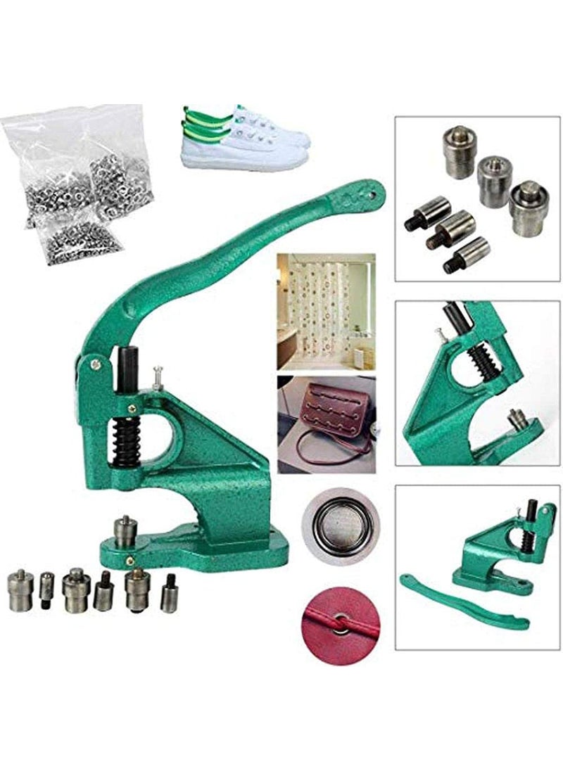 DIY Crafts DIY Crafts CTDIYHI54600 Hand Press Grommet Machine Grommets Eyelet Tool Kit 3 Die Hand Press Grommet Machine 024  - Image 1
