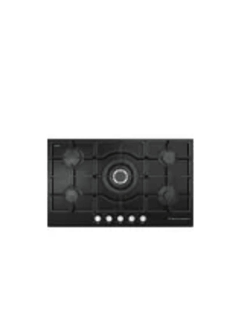 Ecomatic Ecomatic Built In Gas Hob, 5 Burners, 90 cm, Black - S927QC 