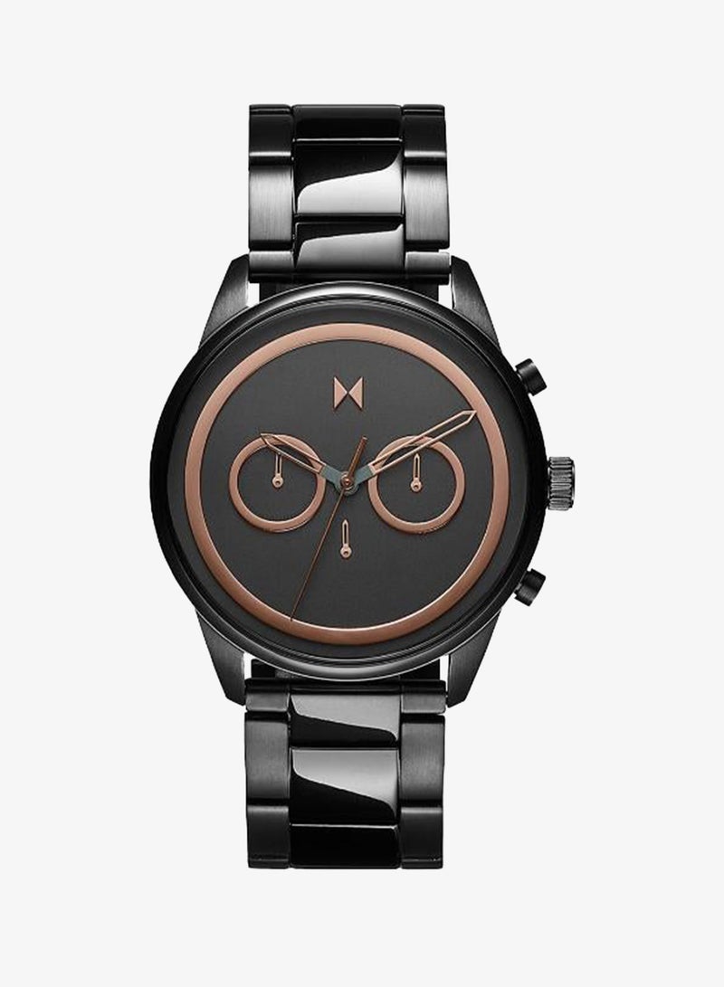 MVMT Men's Chronograph Watch, Grey Dial, Gunmetal Stainless Steel Strap - Image 1