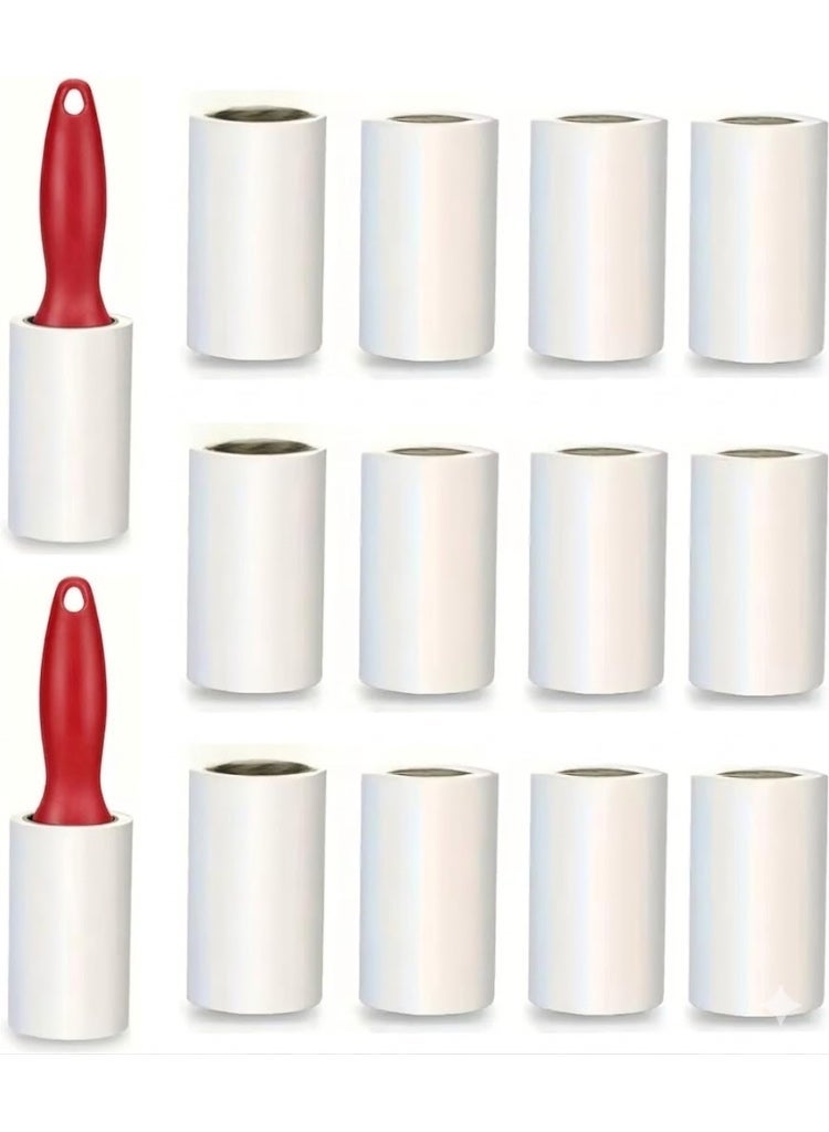 Lint Rollers for Pet Hair, Extra Sticky, Reusable Lint Roller with 420 sheets (14 rolls + 2 latest handles), Best for Dusty Surfaces, Clothes Furniture, Carpet, Dog & Cat Hair Remover - Image 4