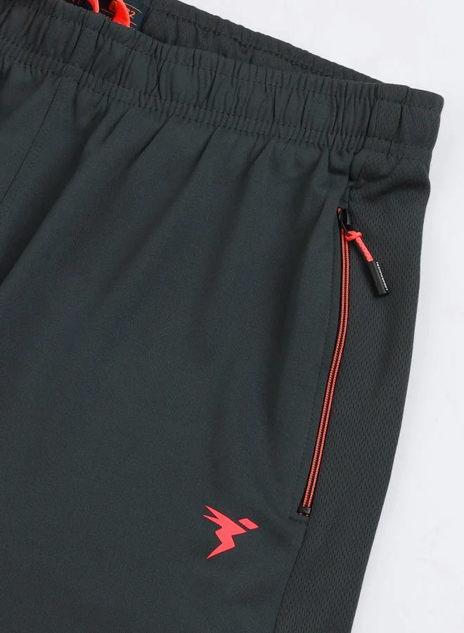 Technosport Technosport Mid Rise Solid Slim Fit Trackpants