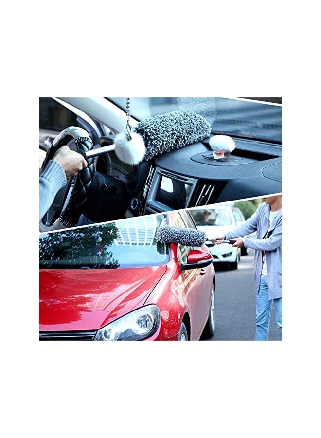 PROMASS Cleaning Brush Microfiber Auto Window Wash Cleaner Long Handle Dust Car Care Towel Handy Washable Car Dirt Dust Clean Brush - Image 4