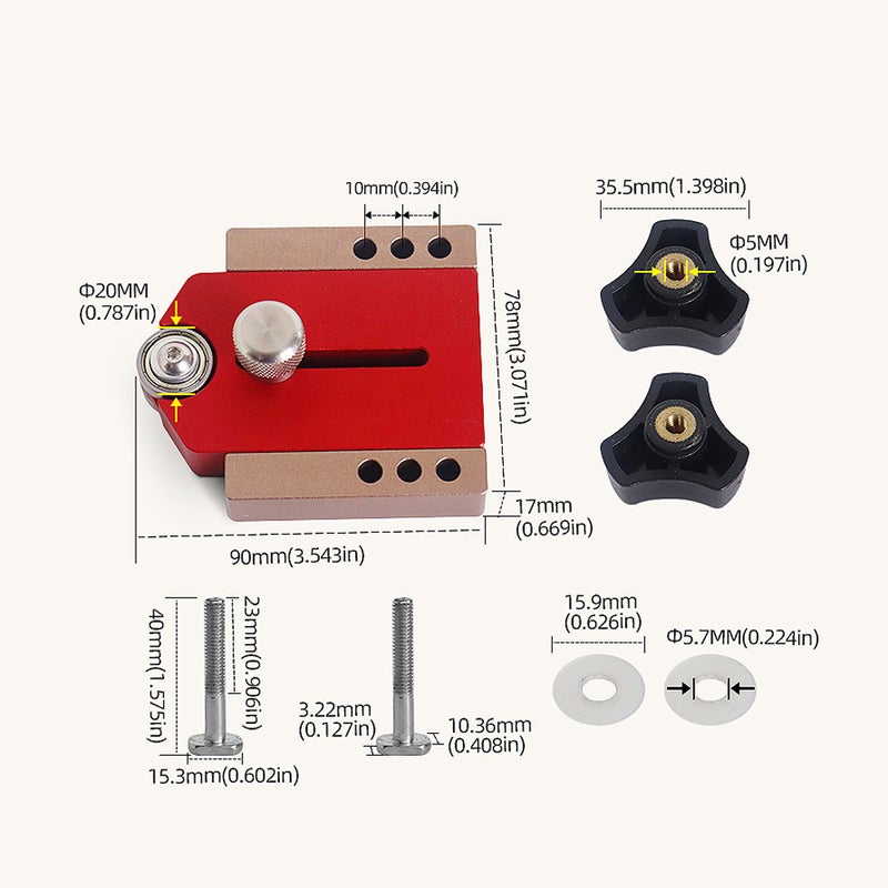 Woodworking Table Positioning Fixing Tools Cutting Machine Table Saws Limit Fence Quick Cutting Limit Backer Aluminum Alloy Limit Guider - Image 4
