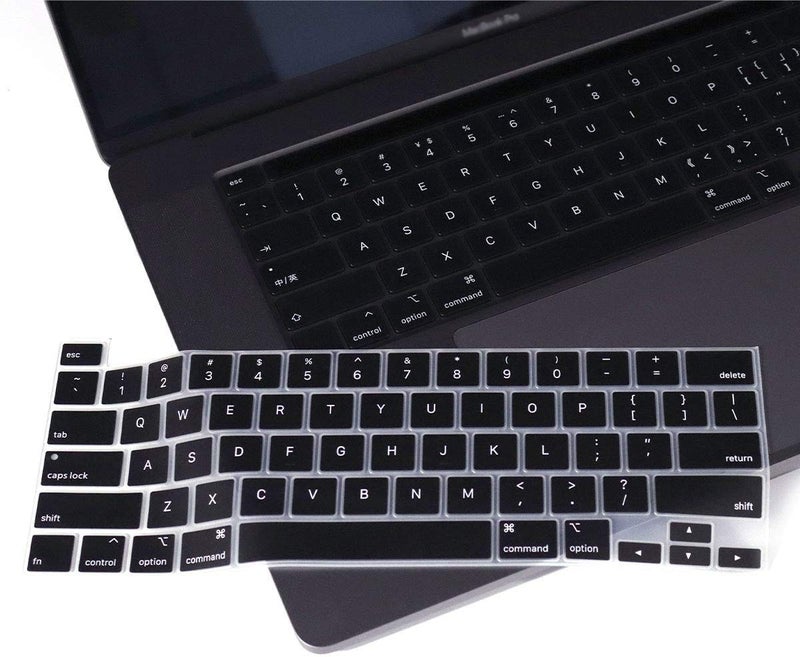 Oaky Keyboard Protector Compatible with MacBook Pro16 Inch 2019-2020 Release Model A2141 Soft Silicone Waterproof Dust-Proof Ultra Thin Keyboard Cover Skin for MacBook Pro 16 Inch - Silicon Black - Image 3