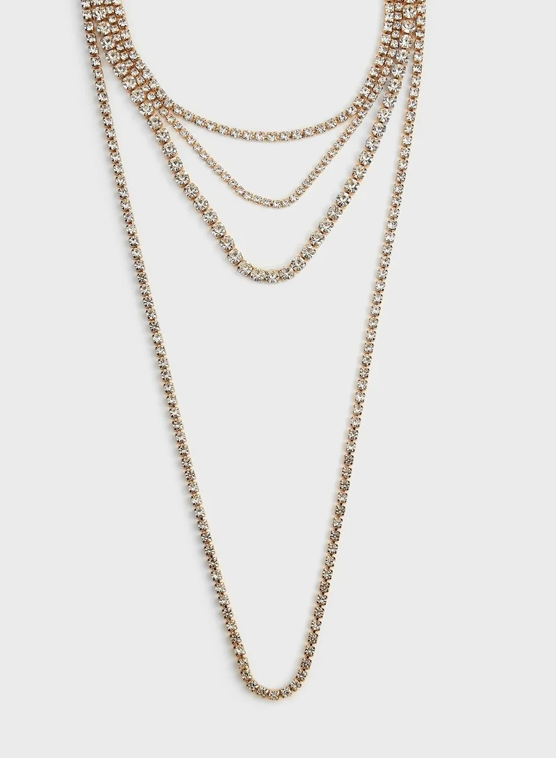 Ella Limited Edition Layered Diamante Necklace