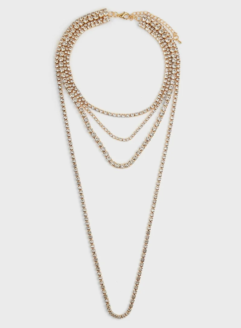 Ella Limited Edition Layered Diamante Necklace