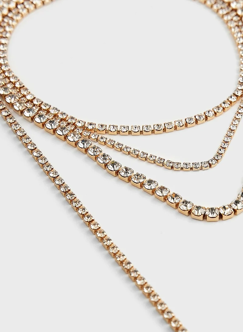 Ella Limited Edition Layered Diamante Necklace