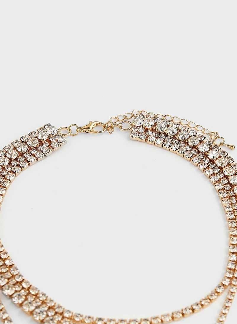 Ella Limited Edition Layered Diamante Necklace