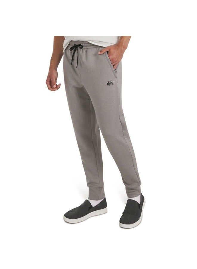 QUIKSILVER Men's Regular Fit Active Performance Heavyweight Jacquard Mesh and Polar Fleece Jogger Pants, Alloy, S - Image 1