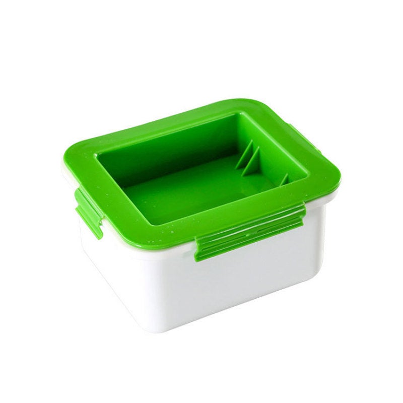 Tofu Press, Fashionable Press, Built-In Tofu Drainer and Drip Tray, Homemade Tofu Press(white green) - Image 2
