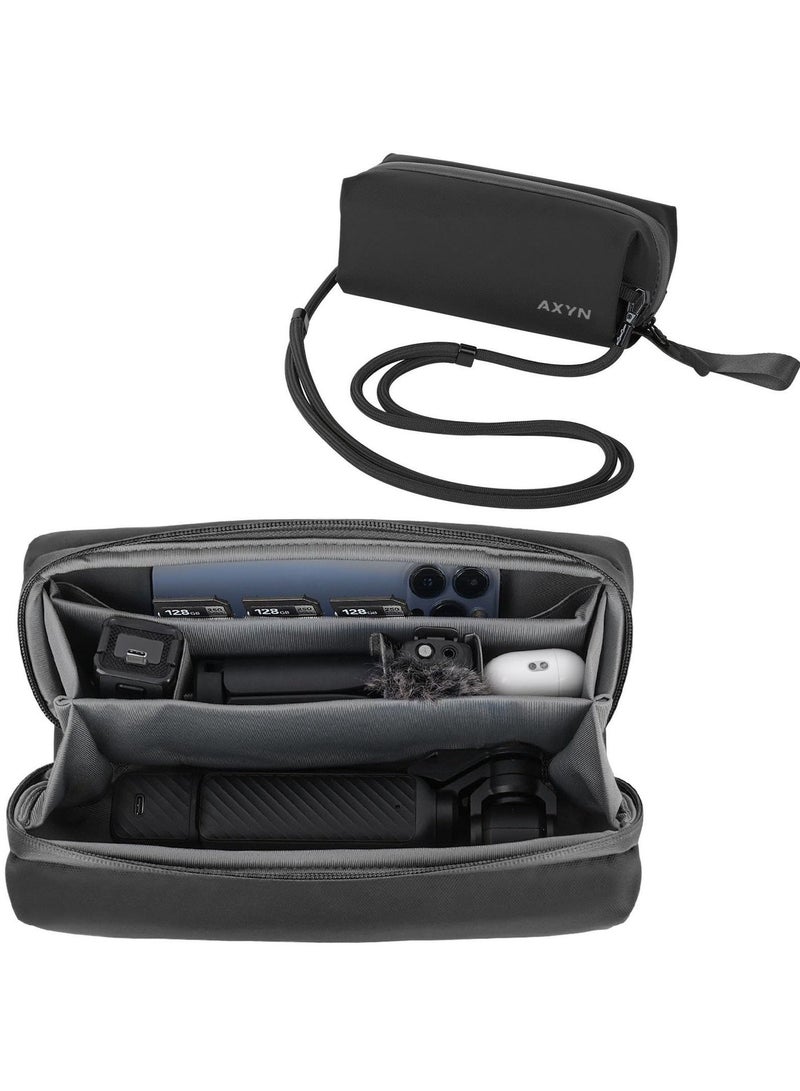 Protective Storage Case for DJI Osmo Pocket 4/3/Nano/Insta360 Go Ultra,  Storage Bag with Lanyard, Protection, Carrying Bag for Insta360 X5/Go3S/Digital Camera Accessory - Image 1
