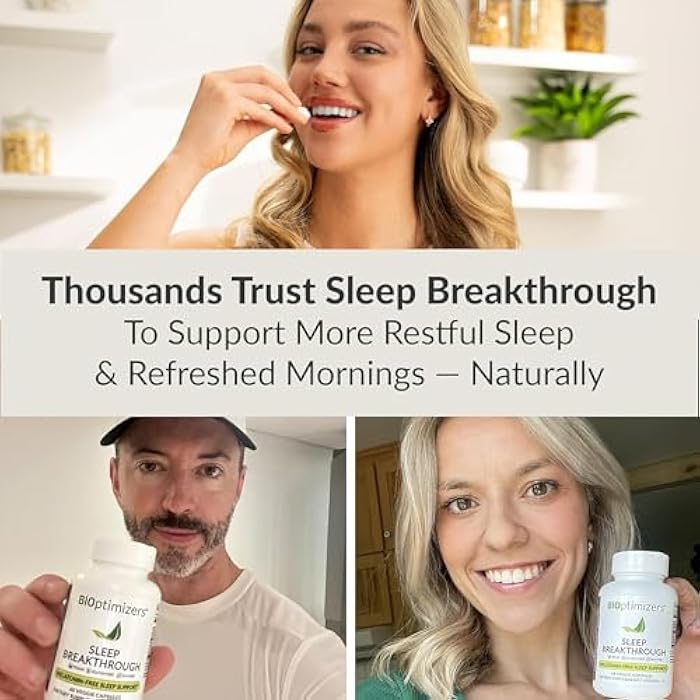 BIOptimizers Sleep Breakthrough Capsules - Natural Support Supplement | Calming Relief Aid for Adults | Non-Habit Forming | 60 Capsules - Image 2