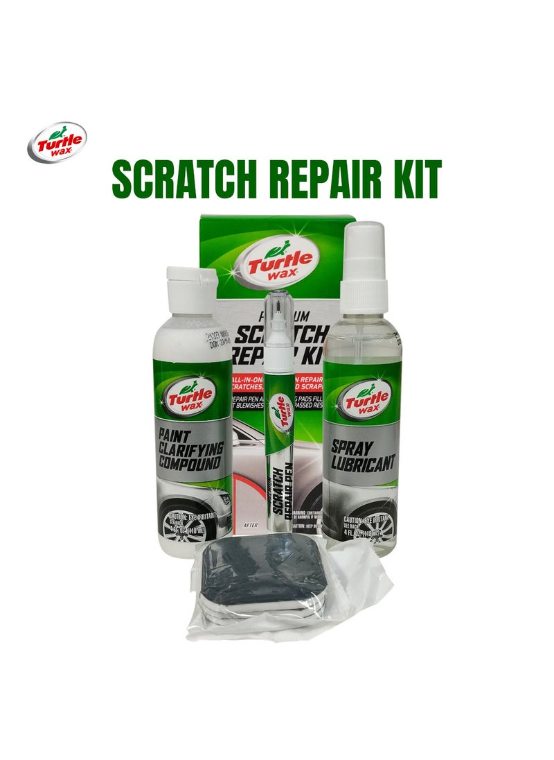 TURTLE Turtle Wax All In One Solutions Car Scratch Repair Kit Scratches Chips And Scrapes 6pcs Repair Kit  - Image 1