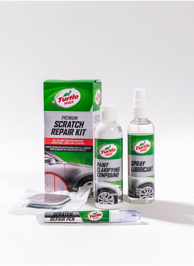 TURTLE Turtle Wax All In One Solutions Car Scratch Repair Kit Scratches Chips And Scrapes 6pcs Repair Kit  - Image 2